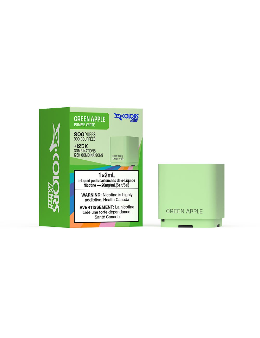 Cartuse Z-COLORS 2ml Green Apple (GRAP)